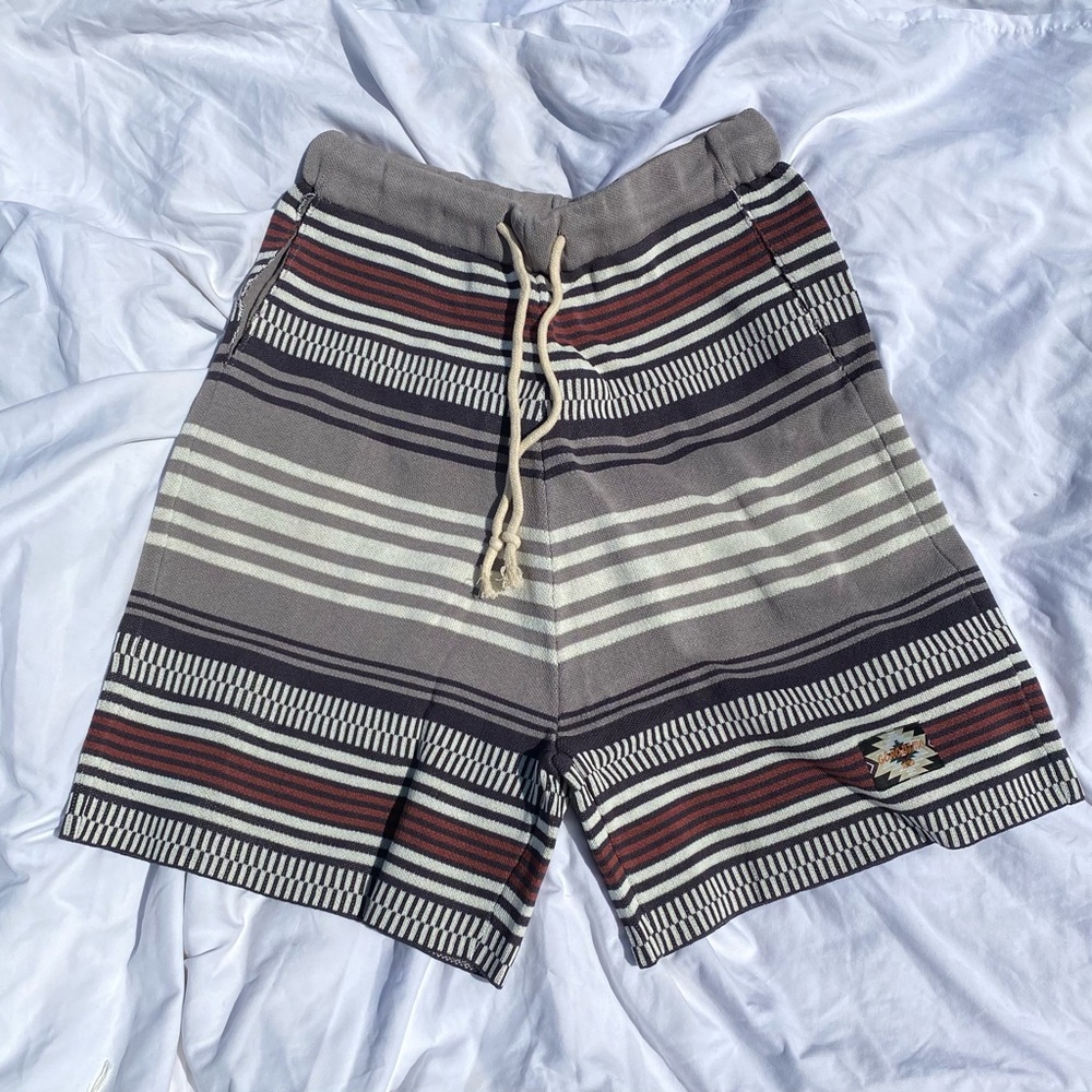 Men’s knitted horizontal elastic w drawstring shorts - Picture 4 of 4